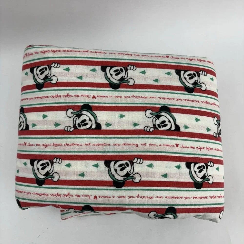 RARE VTG Mickey Mouse Fabric Light Flannel 7 Yards 29